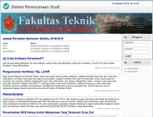 Tablet Screenshot of perwalianft.ubaya.ac.id