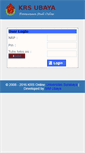Mobile Screenshot of krsonline.ubaya.ac.id