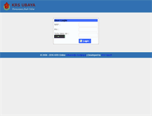 Tablet Screenshot of krsonline.ubaya.ac.id