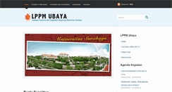 Desktop Screenshot of lppm.ubaya.ac.id