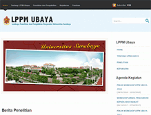 Tablet Screenshot of lppm.ubaya.ac.id